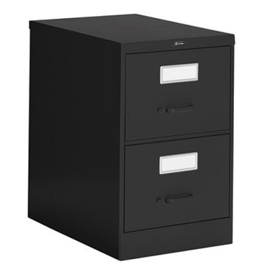 File Cabinet-Vertical 2600 Letter 2 Drawer Black