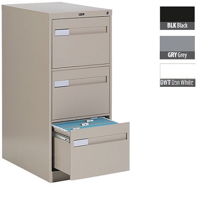 File Cabinet-Vertical 2600+ Legal 3 Drawer Black