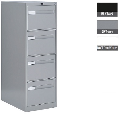 File Cabinet-Vertical 2600+ Letter 4 Drawer Designer White