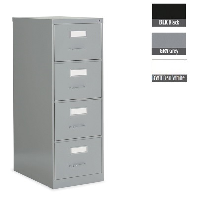 File Cabinet-Vertical 2600 Legal 4 Drawer Designer White