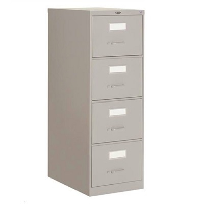 File Cabinet-Vertical 2600 Legal 4 Drawer Grey
