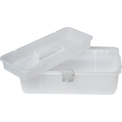Storage Box-Single Tray 7-1/3" X 14-2/5" X 5-1/5", White