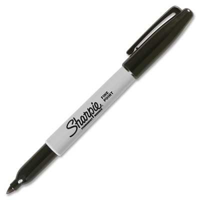 Marker-Permanent, Sharpie Fine, Black,12/pk