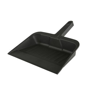 Dust Pan-12" Plastic, Black