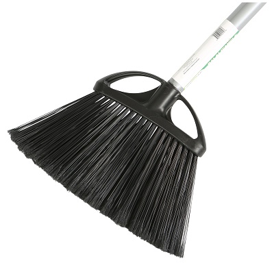 Broom-Lobby Angled, Vinyl Handle, Black