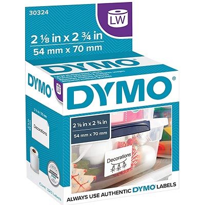 Labels-Dymo Labelwriter, Multi-Purpose 2-1/8X2-3/4, 320/Pk