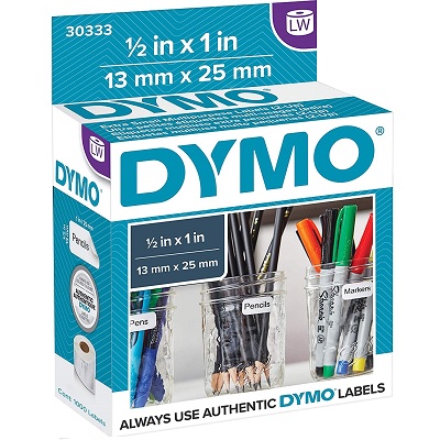 Labels-Dymo Labelwriter, Multi-Purpose 1/2X1, 2-Up, 1000/Pk