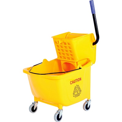 Bucket-33.12L Sidepress Wringer, Yellow