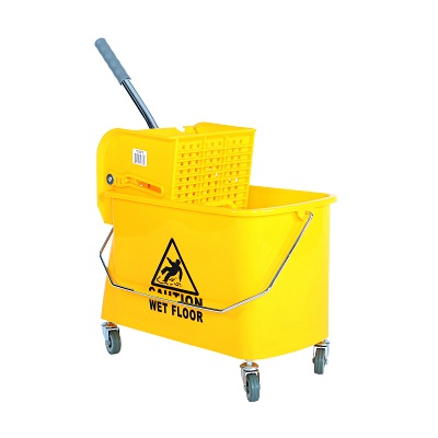 Bucket-Sidepress And Wringer, Yellow