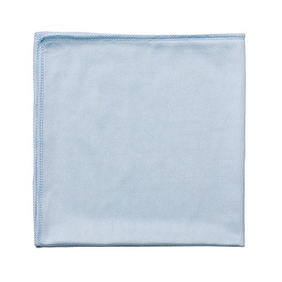 Cleaning Cloth-Glass Or Mirror Microfiber 14"X14", Blue