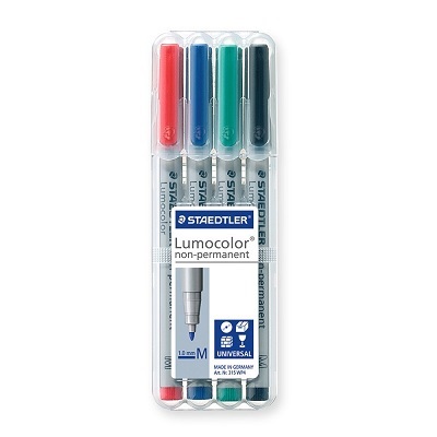 Pen Set-Lumocolor Universal Non-Permanent Medium, 4-Colour