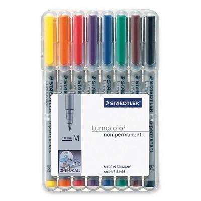 Pen Set-Lumocolor Universal Non-Permanent Medium, 8-Colour