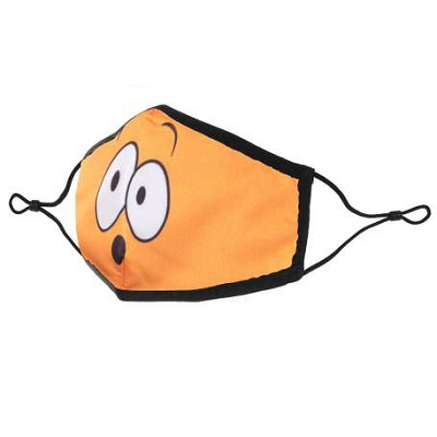 Mask-Kids Protective, Washable Orange Surprise