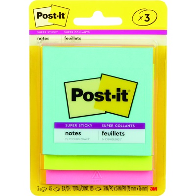 Notes-Post-It, Super Sticky 3X3 Supernova Collection