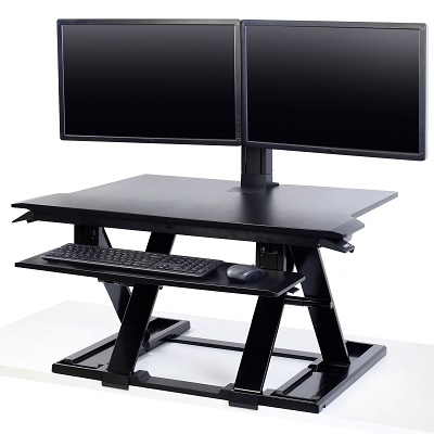 Sit Stand Workstation-Ergotron Workfit-Tx, Black
