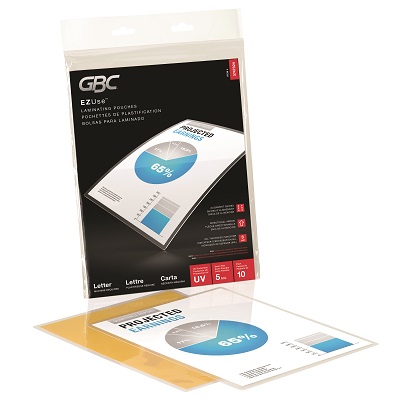 Laminating Pouch-Swingline Ezuse Letter Size 5Mil 10/Pack