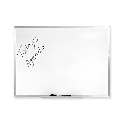 Marker Board-Melamine Non-Magnetic 18"X24" Aluminum Frame