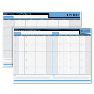 Planner-Wall, Flexible 17X24 30/60 Day Undated Bilingual