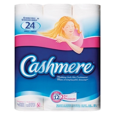 Toilet Paper-2-Ply 242 Sheets, Cashmere Quilted, 12/Pk