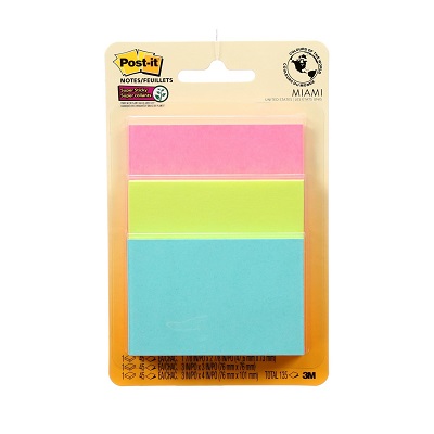 Notes-Post-It,Super Sticky, Assorted Sizes,Supernova 45Sh/Pd
