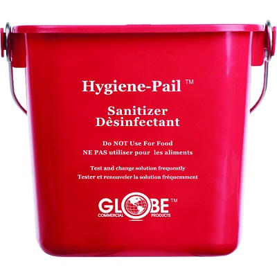 Bucket-Colour Coded Hygiene Pail 2.8L. Red