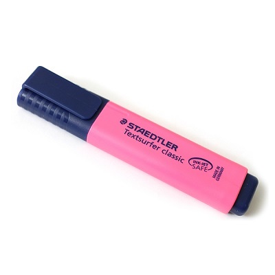 Highlighter-Textsurfer Classic, Fluorescent Pink,12/pk