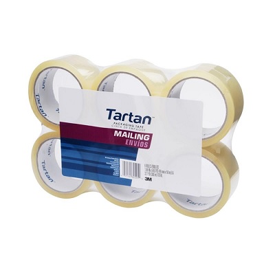 Tape-Box Sealing Tartan 48Mmx50M Clear 6-Pack