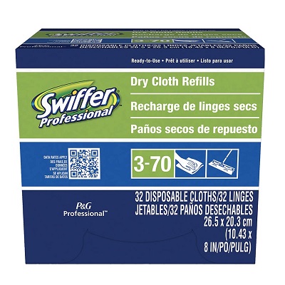 Swiffer Sweeper Refill Dry Cloths-Professional, 32/Box