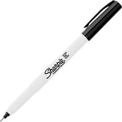 Marker-Permanent, Sharpie Ultra Fine, Black,12/pk
