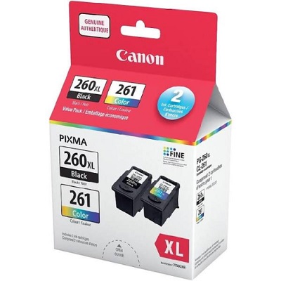 Inkjet Cartridge-Canon #Pg260Xl/Cl261 Combo Pack