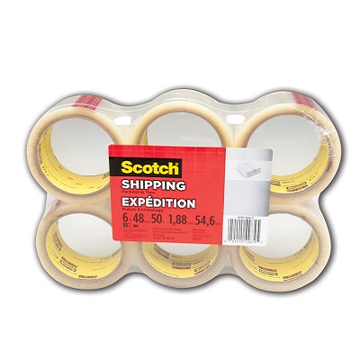 Tape-Scotch Shipping 48Mm X 50M Clear 6-Pack