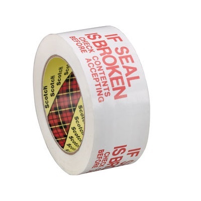 Tape-Box Sealing, Printed 48Mmx100M If Seal Is Broken...