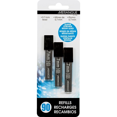 Leads-Merangue Super Strong 0.7Mm Hb 30/Tube, 3 Tubes/Pack