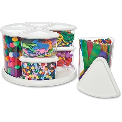 Craft Organizer-Carousel, 3"/6" Canister Set