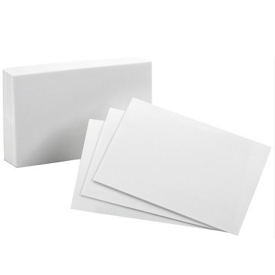 Index Cards-4X6 Plain, White 100/Pack