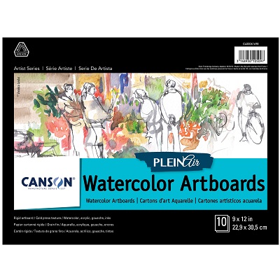 Artboard Pad-Plein Air Watercolour, 9X12, 10 Sheets
