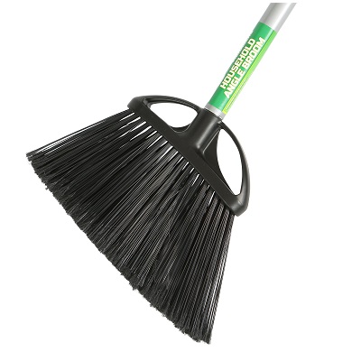 Broom-Angled, 8" With 48" Metal Handle