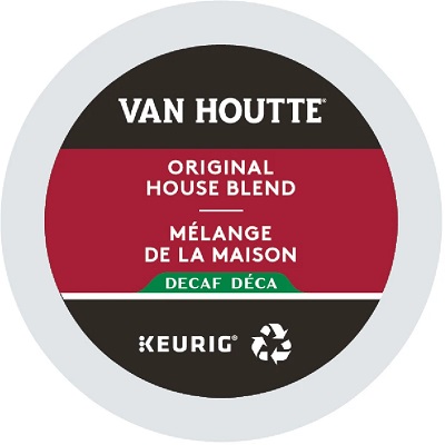 Coffee-K Cup Van Houtte Original House Decaf 24/Bx