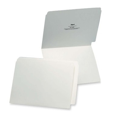 File Folder-End Tab, Letter, Full Tab Ivory