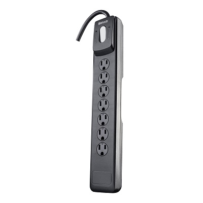 Surge Protector-7 Outlet 1440 Joules Black