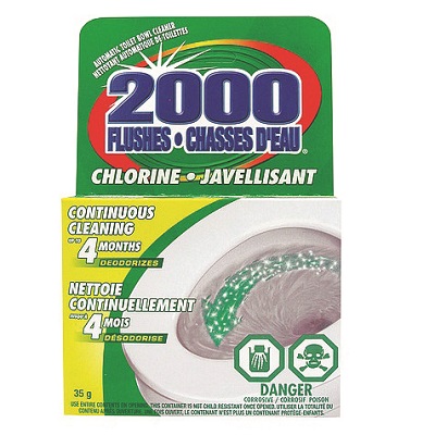 Toilet Bowl Cleaner-2000 Flushes, Chlorine