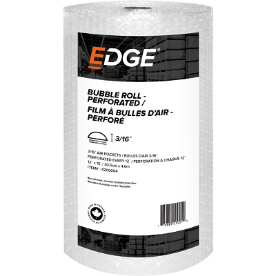 Bubble Wrap-12"X 15' Roll, Edge