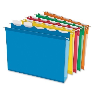 Folder-Hanging, Ready-Tab, Letter, Assorted,25/pk