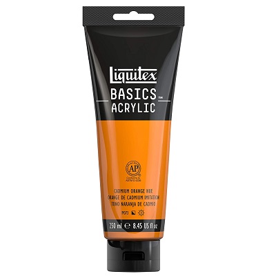Paint-Acrylic Liquitex Basics 250 Ml Cadmium Orange Hue