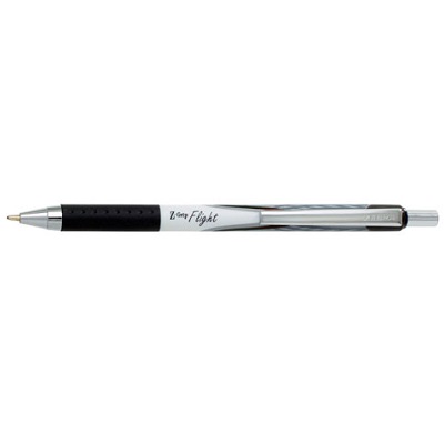 Pen-Retractable, Z-Grip Flight 1.2Mm Black 12/pk