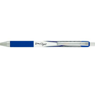 Pen-Retractable, Z-Grip Flight 1.2Mm Blue 12/pk