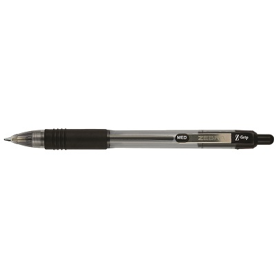Pen-Retractable, Z-Grip 1.0Mm Medium Black 12/pk