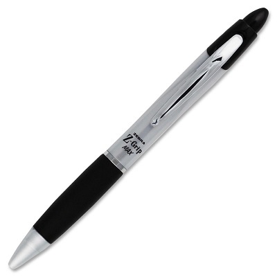 Pen-Retractable, Z-Grip Max 1.0 Mm Black 12/pk