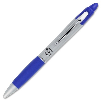 Pen-Retractable, Z-Grip Max 1.0Mm Blue 12/pk