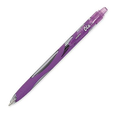 Pen-Retractable, Ola 1.0Mm Violet 12/pk